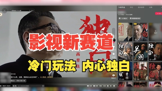 最新影视解说玩法，人物独白，30天涨粉24万+，全流程拆解【揭秘】-苍穹网创