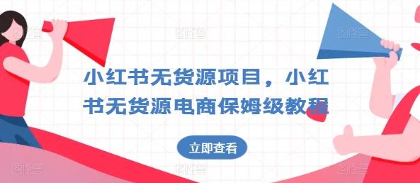 小红书无货源项目，小红书无货源电商保姆级教程【揭秘】-苍穹网创
