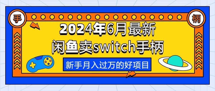 2024年6月最新闲鱼卖switch游戏手柄，新手月入过万的第一个好项目-苍穹网创