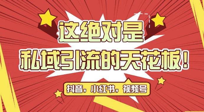 最新首发全平台引流玩法，公域引流私域玩法，轻松获客500+，附引流脚本，克隆截流自热玩法【揭秘】-苍穹网创