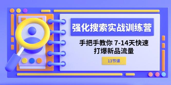 强化 搜索实战训练营，手把手教你 7-14天快速-打爆新品流量(13节课-苍穹网创