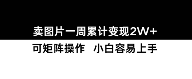 小红书【卖图片】一周累计变现2W+小白易上手-苍穹网创