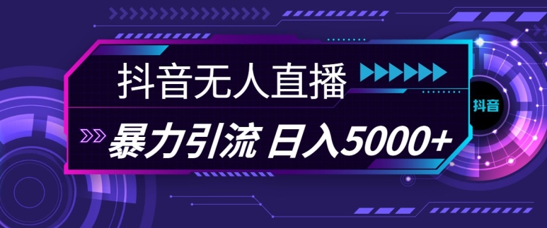 抖音快手视频号全平台通用无人直播引流法，利用图片模板和语音话术，暴力日引流100+创业粉【揭秘】-苍穹网创