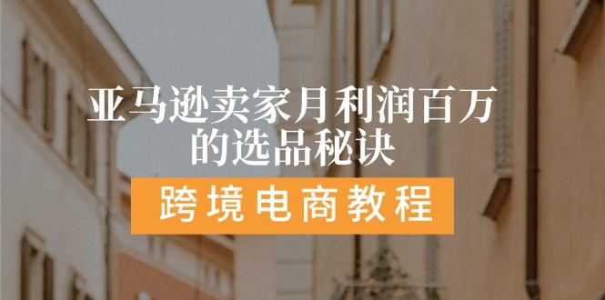 亚马逊卖家月利润百万的选品秘诀:  抓重点/高利润/大方向/大类目/选品…-苍穹网创