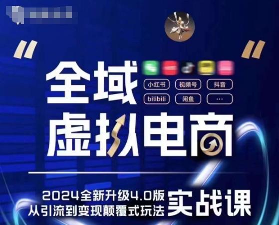 全域虚拟电商4.0 实战为主，理论为辅，5大「黄金赚钱虚拟赛道」，颠覆式的创新玩法交付-苍穹网创