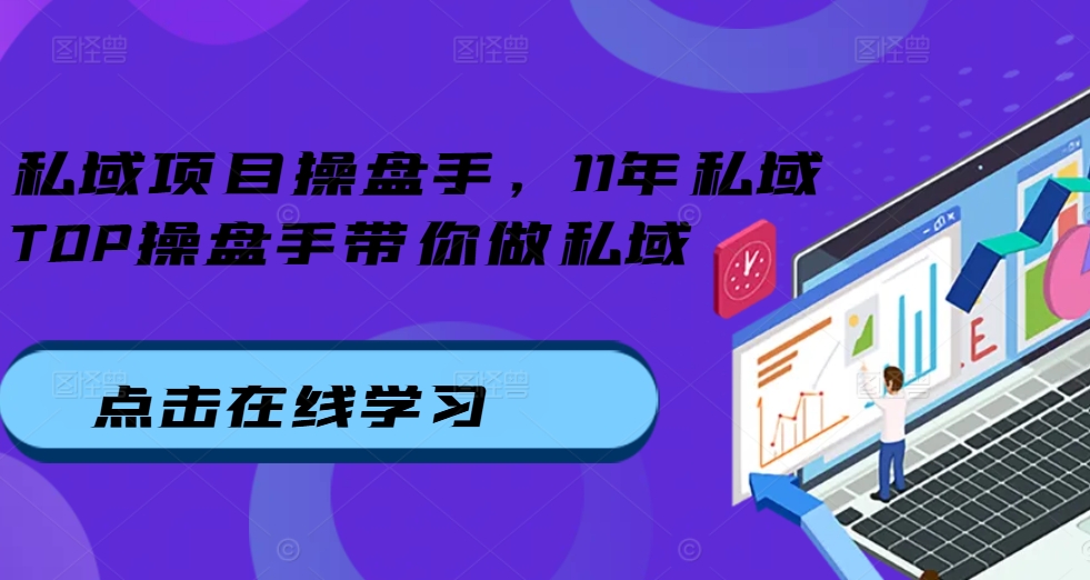 私域项目操盘手，11年私域TOP操盘手带你做私域-苍穹网创