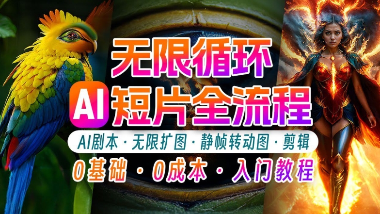 AI剪辑无限循环画面：新手轻松月入上万的秘技【揭秘】-苍穹网创