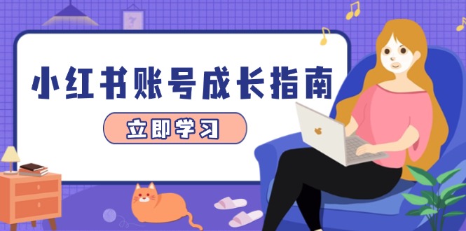 小红书账号成长指南，爆款选题+精准定位+数据分析，系统提升账号变现能力-苍穹网创