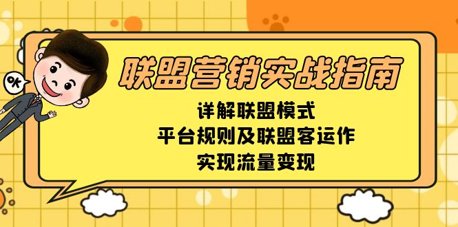 联盟营销实战指南，详解联盟模式、平台规则及联盟客运作，实现流量变现-苍穹网创