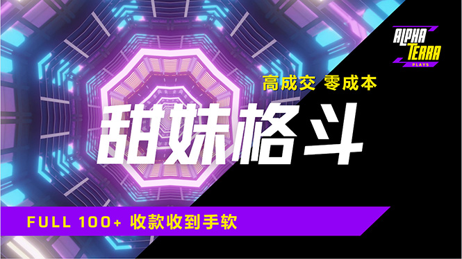 高成交零成本，售卖甜美格斗课程，谁发谁火，加爆微信，日入1000+收款…-苍穹网创