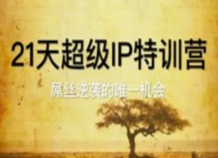 21天超级IP特训营，屌丝逆袭的唯一机会-苍穹网创