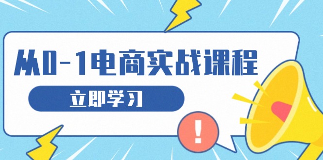 从零做电商实战课程，教你如何获取访客、选品布局，搭建基础运营团队-苍穹网创