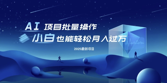 25年最新项目批量操作，小白也能轻松月入过W，可无限放大【揭秘】-苍穹网创