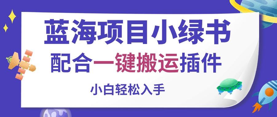 蓝海项目小绿书，配合一键搬运插件，小白轻松入手-苍穹网创