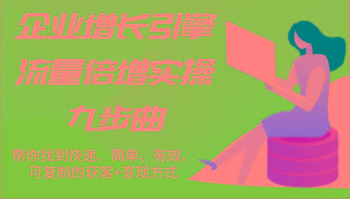 企业增长引擎流量倍增实操九步曲，帮你找到快速、简单、有效、可复制的获客+变现方式-苍穹网创