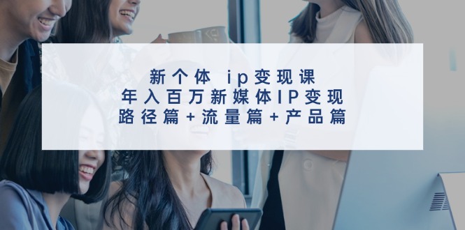 新个体ip变现课，年入百万新媒体IP变现，路径篇+流量篇+产品篇-苍穹网创