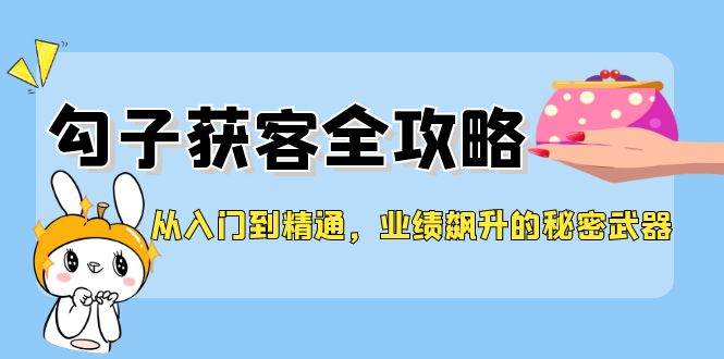从入门到精通，勾子获客全攻略，业绩飙升的秘密武器-苍穹网创