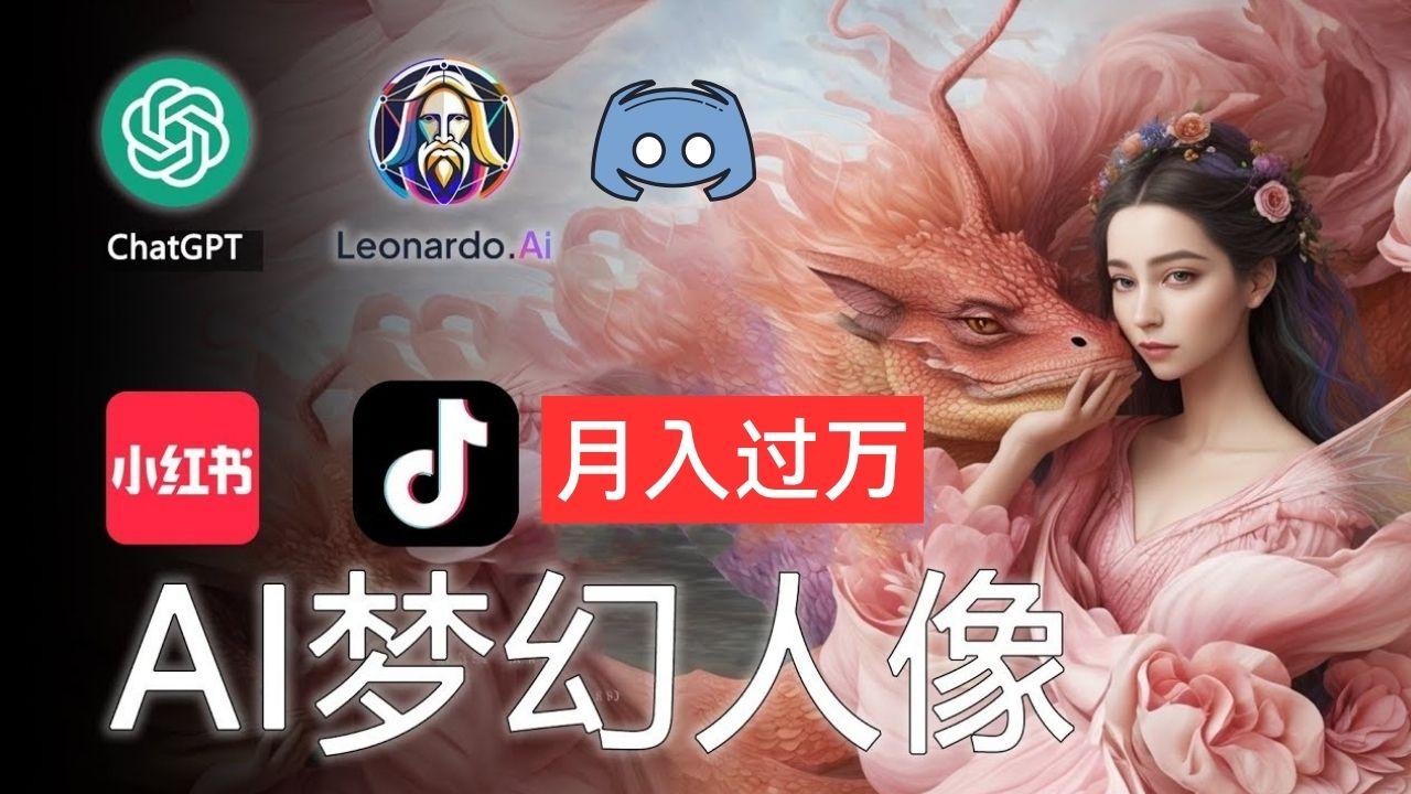 AI摄影梦幻人像：零基础也能月入过万的秘密-苍穹网创