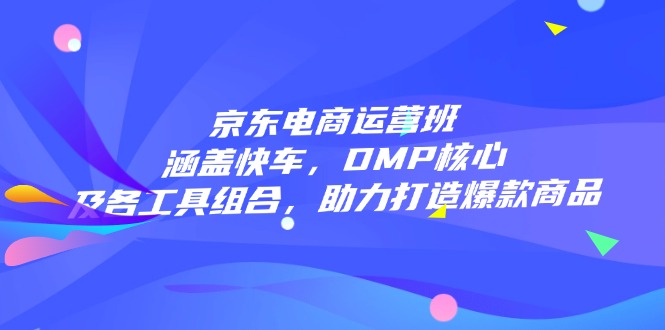 京东电商运营班：涵盖快车，DMP核心及各工具组合，助力打造爆款商品-苍穹网创