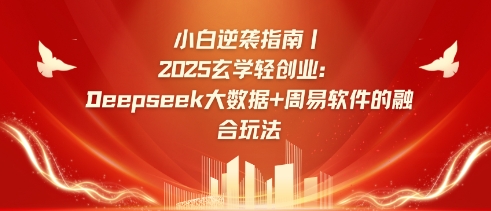 小白逆袭指南，2025玄学轻创业：Deepseek大数据+周易算法的融合玩法-苍穹网创