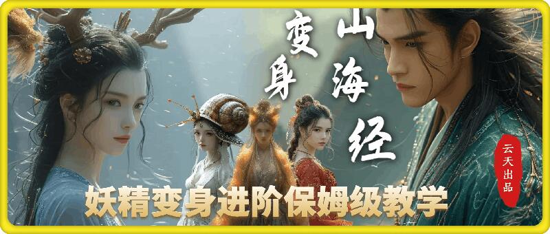 云天AI山海经变身视频教程，妖精变身进阶保姆级教学-苍穹网创