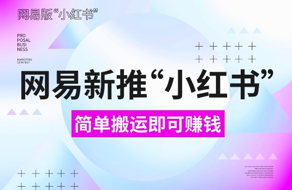 网易官方新推“小红书”，搬运即有收益，新手小白千万别错过(附详细教程)【揭秘】-苍穹网创