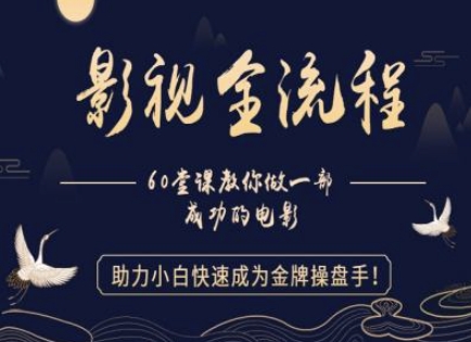 【影视全流程】教你做一部成功的电影，助力小白快速成为金牌操盘手-苍穹网创