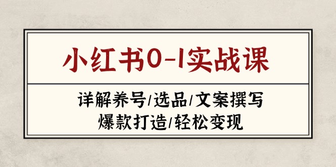 小红书0-1实战课(2023-2025-苍穹网创