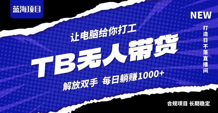 淘宝无人直播最新玩法，不违规不封号，轻松月入3W+-苍穹网创