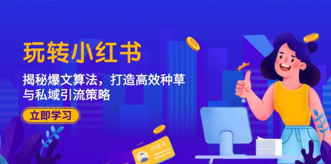 玩转小红书：揭秘爆文算法，打造高效种草与私域引流策略-苍穹网创