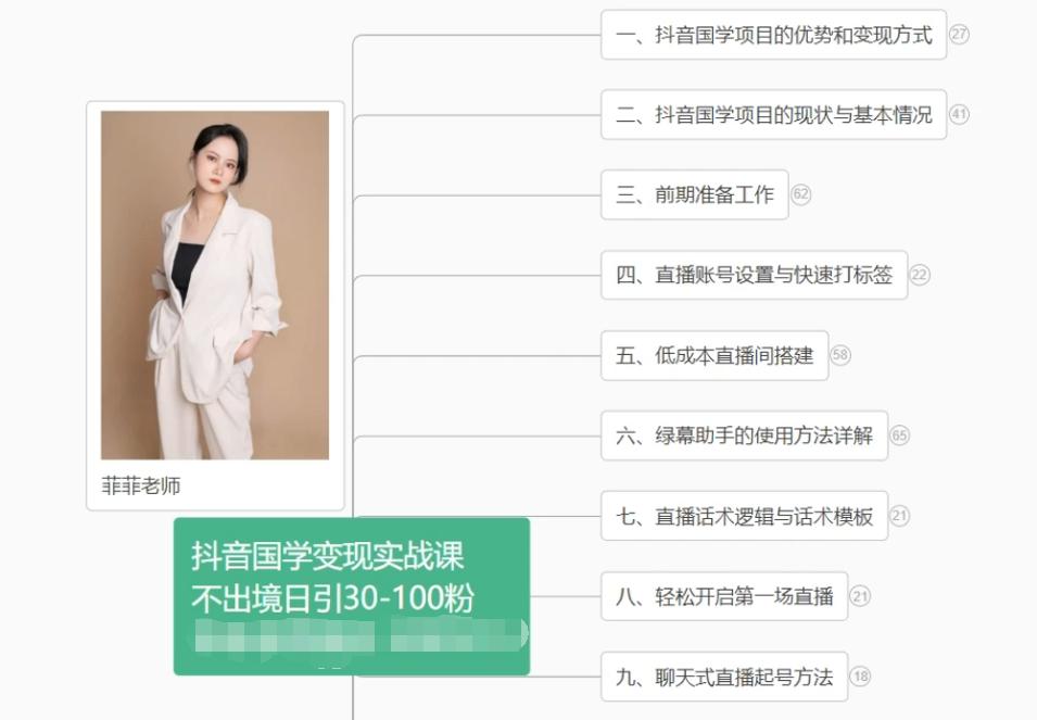 抖音国学变现项目：不出境日引30-100粉实战课程-苍穹网创
