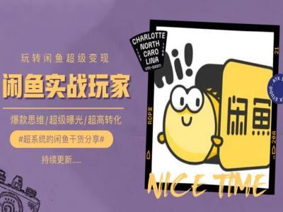 手把手教你0到1系统玩转闲鱼变现，爆款思维/超级曝光/超高转化-苍穹网创
