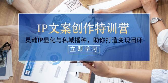 IP文案创作特训营，灵魂IP显化与私域播种，助你打造变现闭环(14节课)-苍穹网创