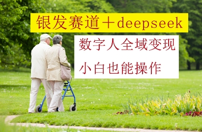 银发赛道+deepseek数字人全域变现，小白也能操作-苍穹网创