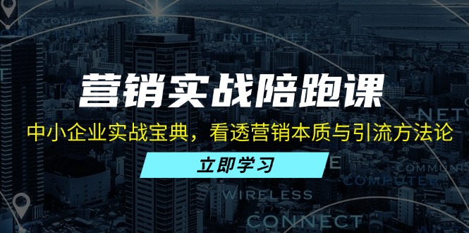 营销实战陪跑课：中小企业实战宝典，看透营销本质与引流方法论-苍穹网创