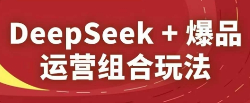 DeepSeek+爆品运营组合玩法，2025淘系精品课-苍穹网创