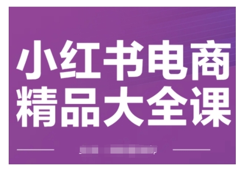 小红书电商精品大全课，快速掌握小红书运营技巧，实现精准引流与爆单目标，轻松玩转小红书电商(更新2月)-苍穹网创