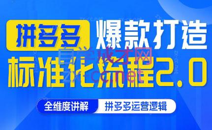 云杉老师·拼多多爆款打造标准化流程2.0-苍穹网创