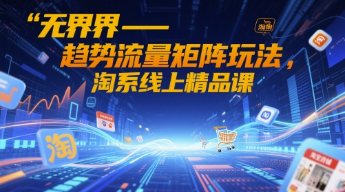 无界-趋势流量矩阵玩法，淘系线上精品课-苍穹网创