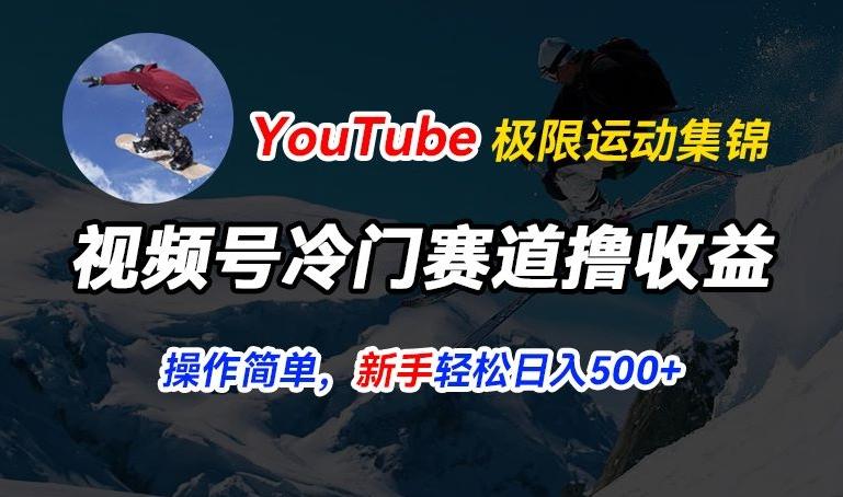 视频号冷门赛道撸收益，YouTube搬运极限运动集锦，暴力起号，操作简单流量高，轻松日入5张【揭秘】-苍穹网创