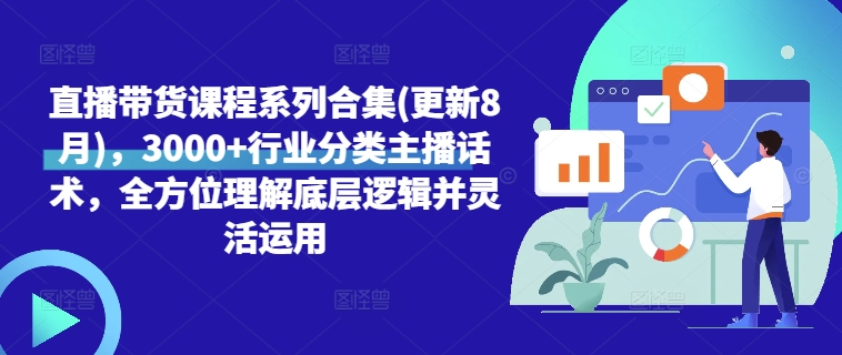 直播带货课程系列合集(更新8月)，3000+行业分类主播话术，全方位理解底层逻辑并灵活运用-苍穹网创