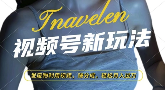 视频号新玩法，废物利用视频，撸分成收益，轻松月入过W【揭秘】-苍穹网创