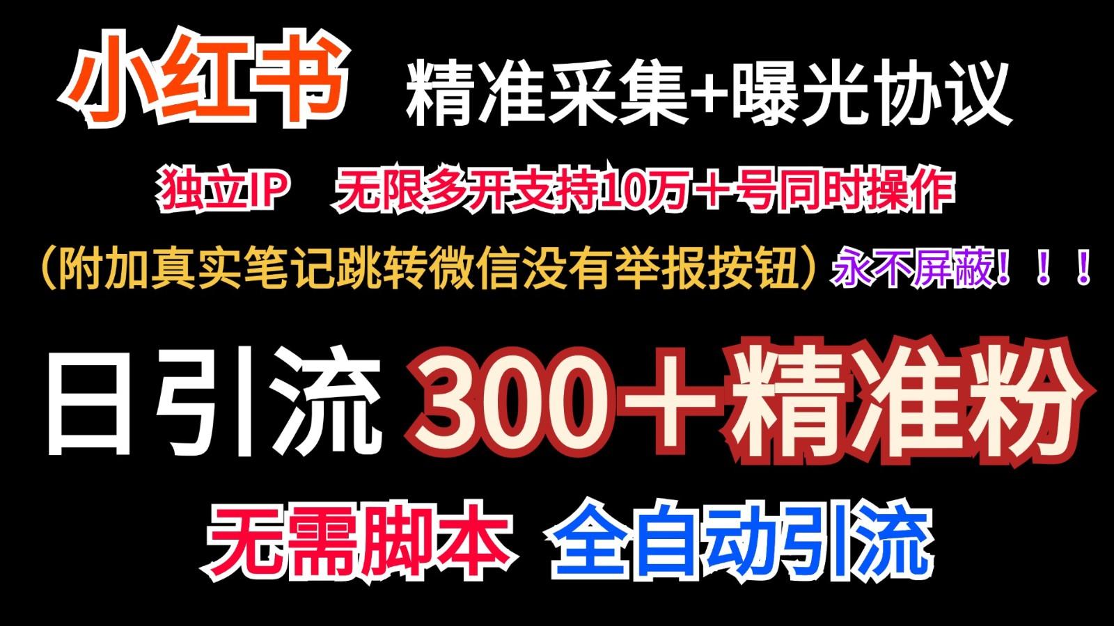 小红薯精准采集＋无限曝光＋真实笔记跳转微信，永不屏蔽(日引300＋精准粉)-苍穹网创