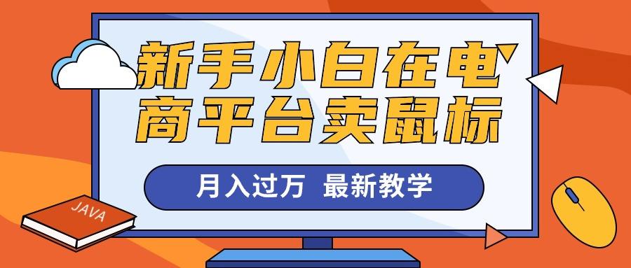 新手小白在电商平台卖鼠标月入过万，最新赚钱教学-苍穹网创