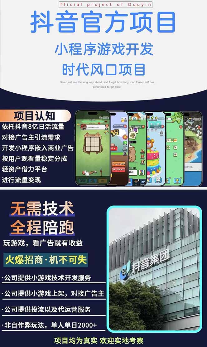 图片[1]-2025最热抖音官方项目 Ai时代风口项目小程序游戏开发 实测单个游戏日收…-苍穹网创
