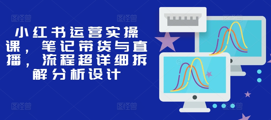 小红书运营实操课，笔记带货与直播，流程超详细拆解分析设计-苍穹网创