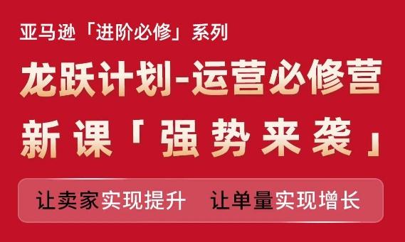 亚马逊进阶必修系列，龙跃计划-运营必修营新课，让卖家实现提升 让单量实现增长-苍穹网创
